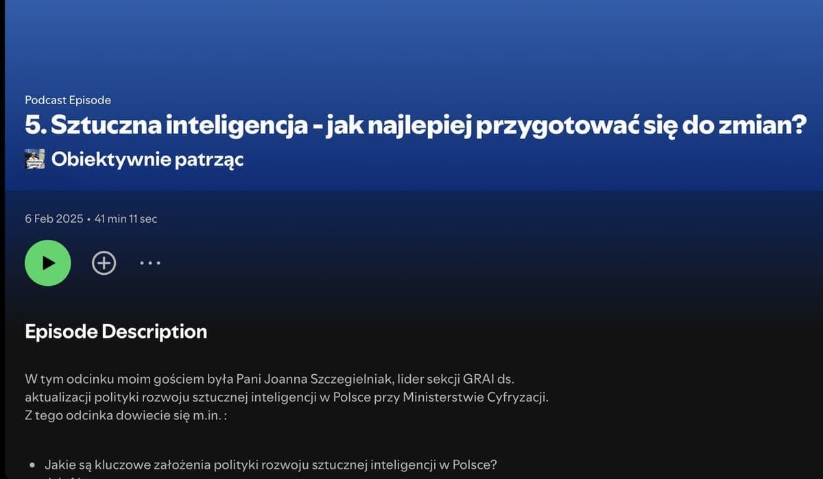 Sztuczna inteligencja - jak najlepiej przygotować się do zmian?