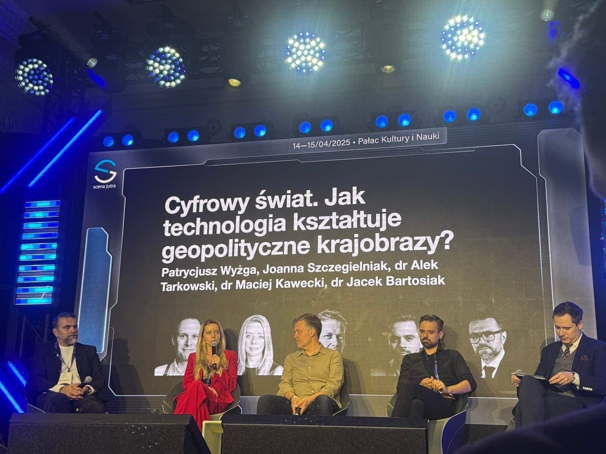 Joanna Szczegielniak na Scena Jutra - panel o technologii i geopolityce